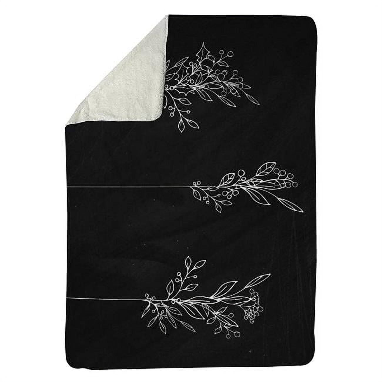60 x 80 in. Mistletoe-Sherpa Fleece Blanket
