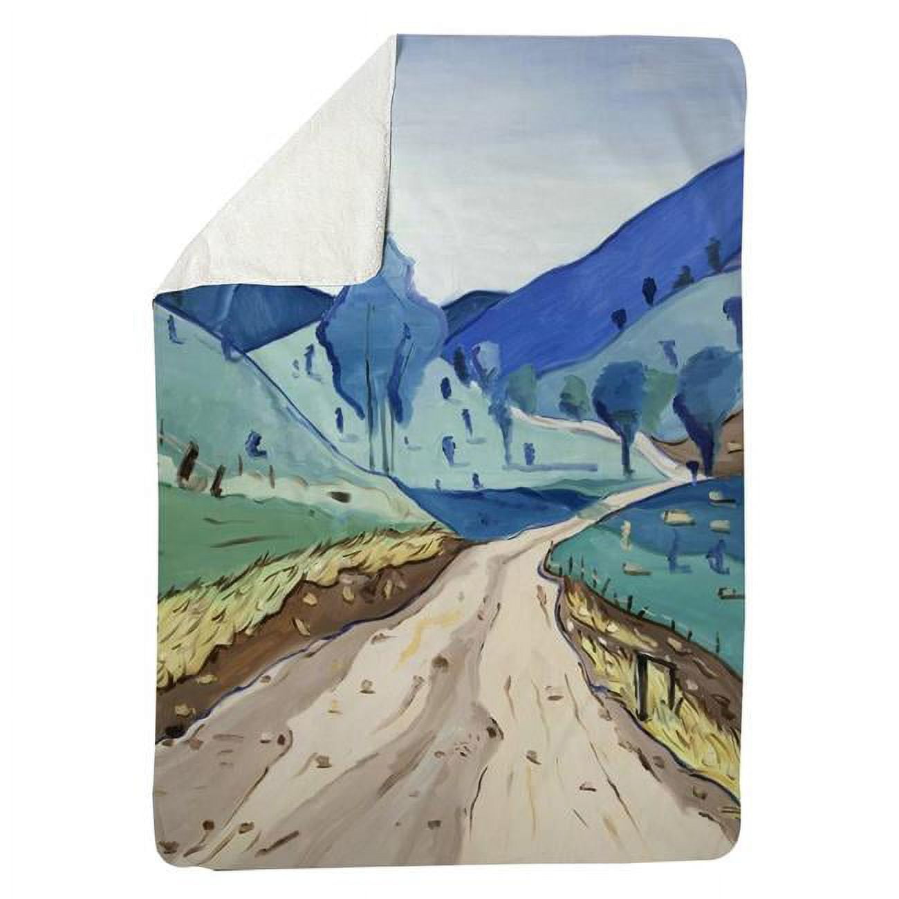 60 x 80 in. Tuscany Trail-Sherpa Fleece Blanket