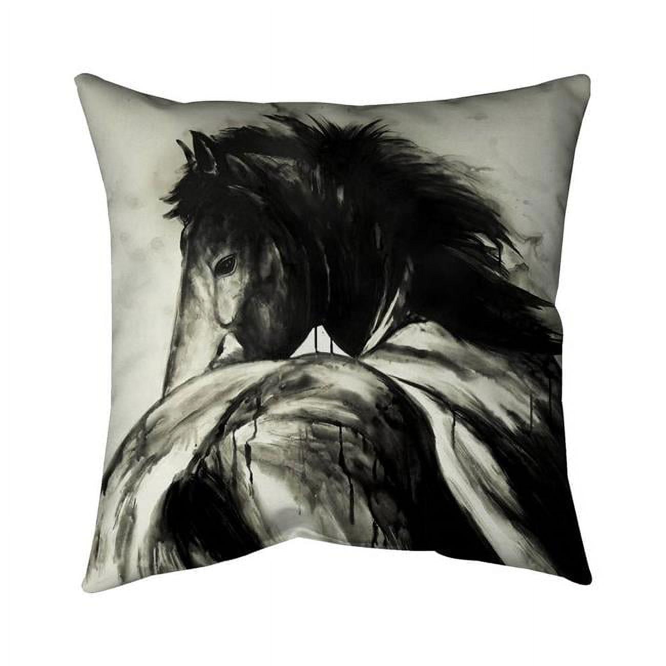 26 x 26 in. Classical Horse-Double Sided Print Indoor Pillow Cover