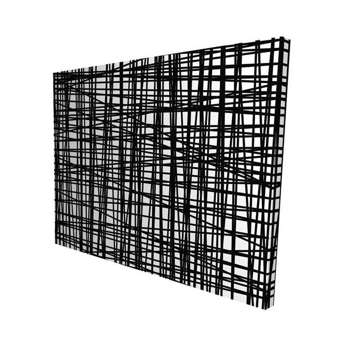 16 x 20 in. Abstract Small Stripes-Print on Canvas