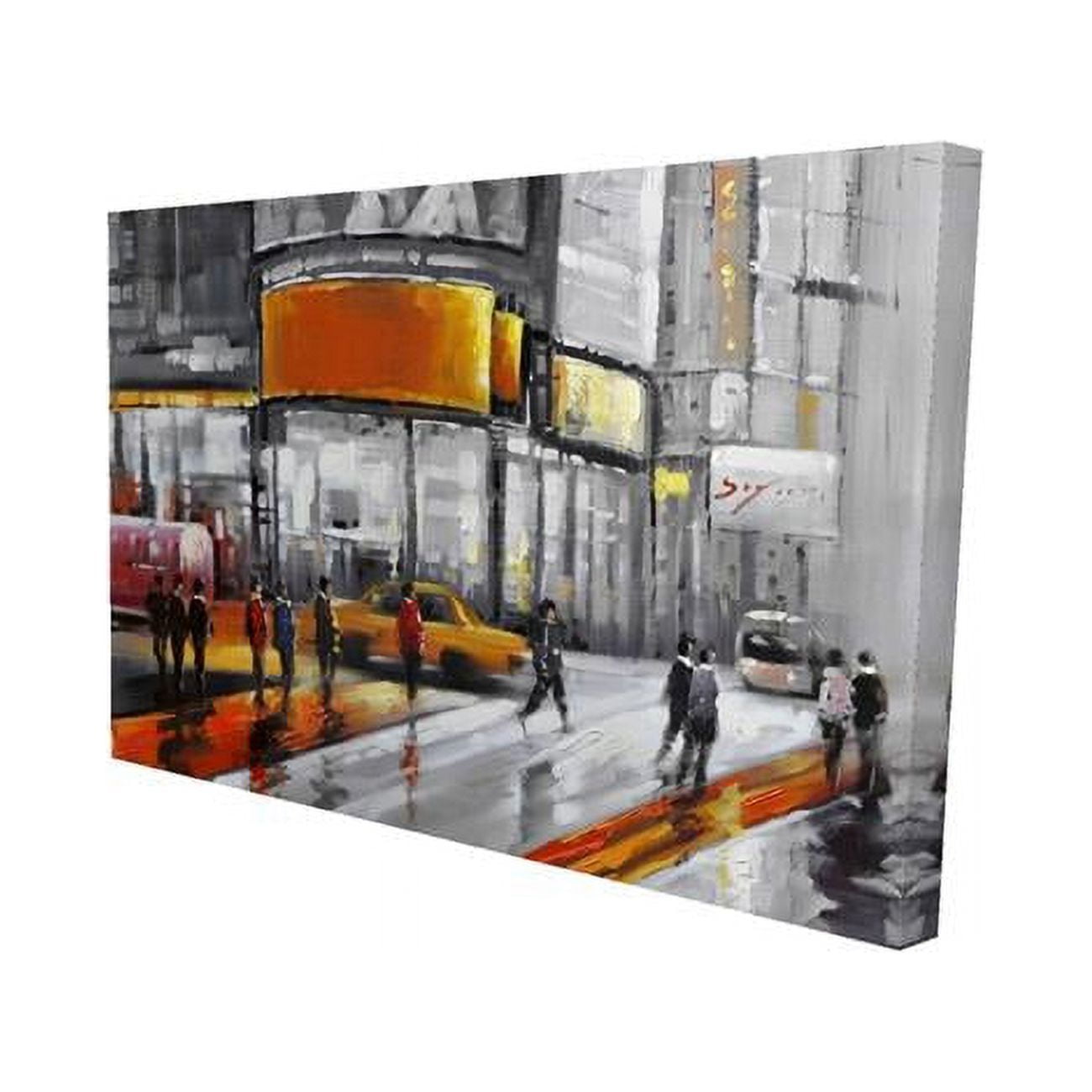 20 x 30 in. Circulation In Times Square-Print on Canvas