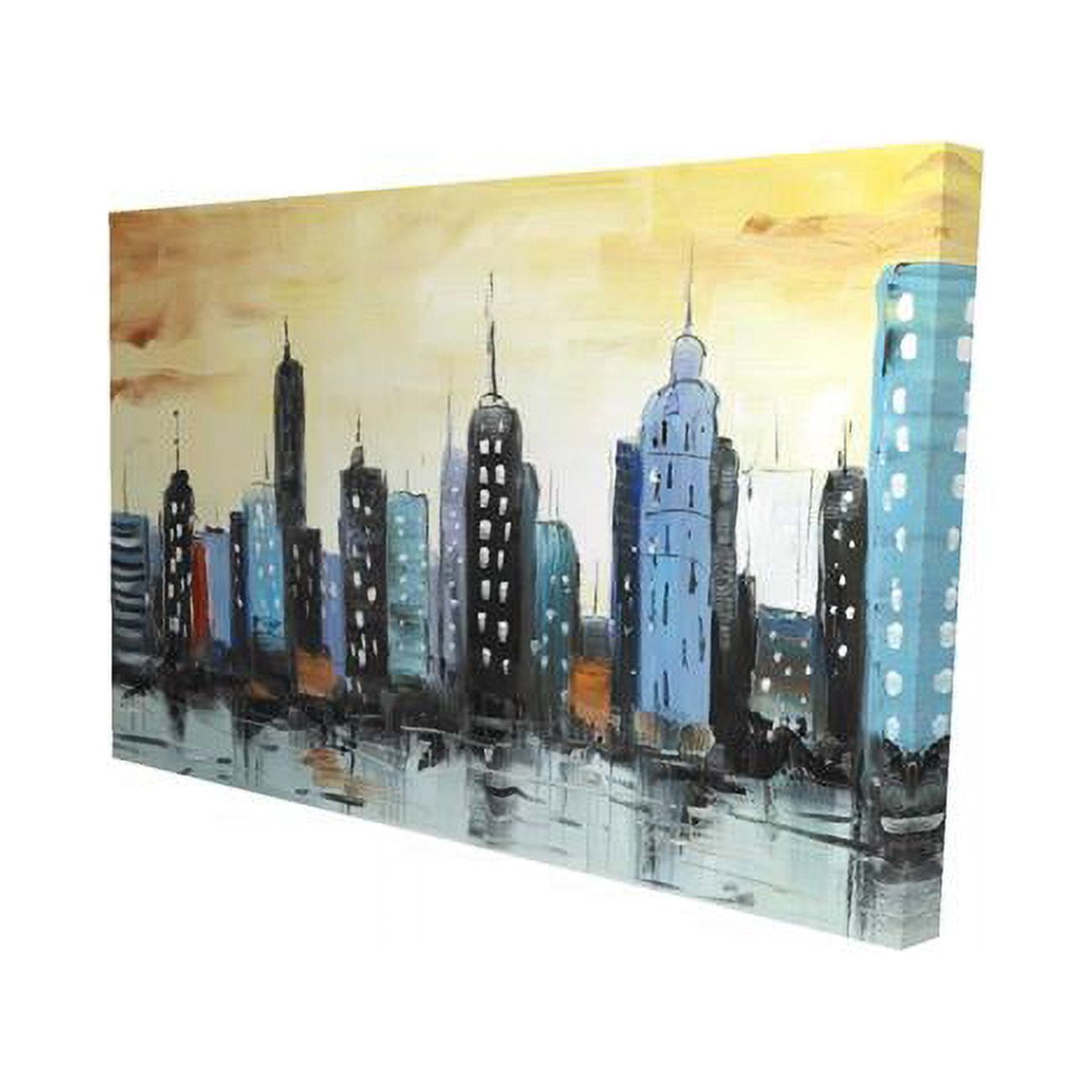 20 x 30 in. Skyline on Cityscape-Print on Canvas