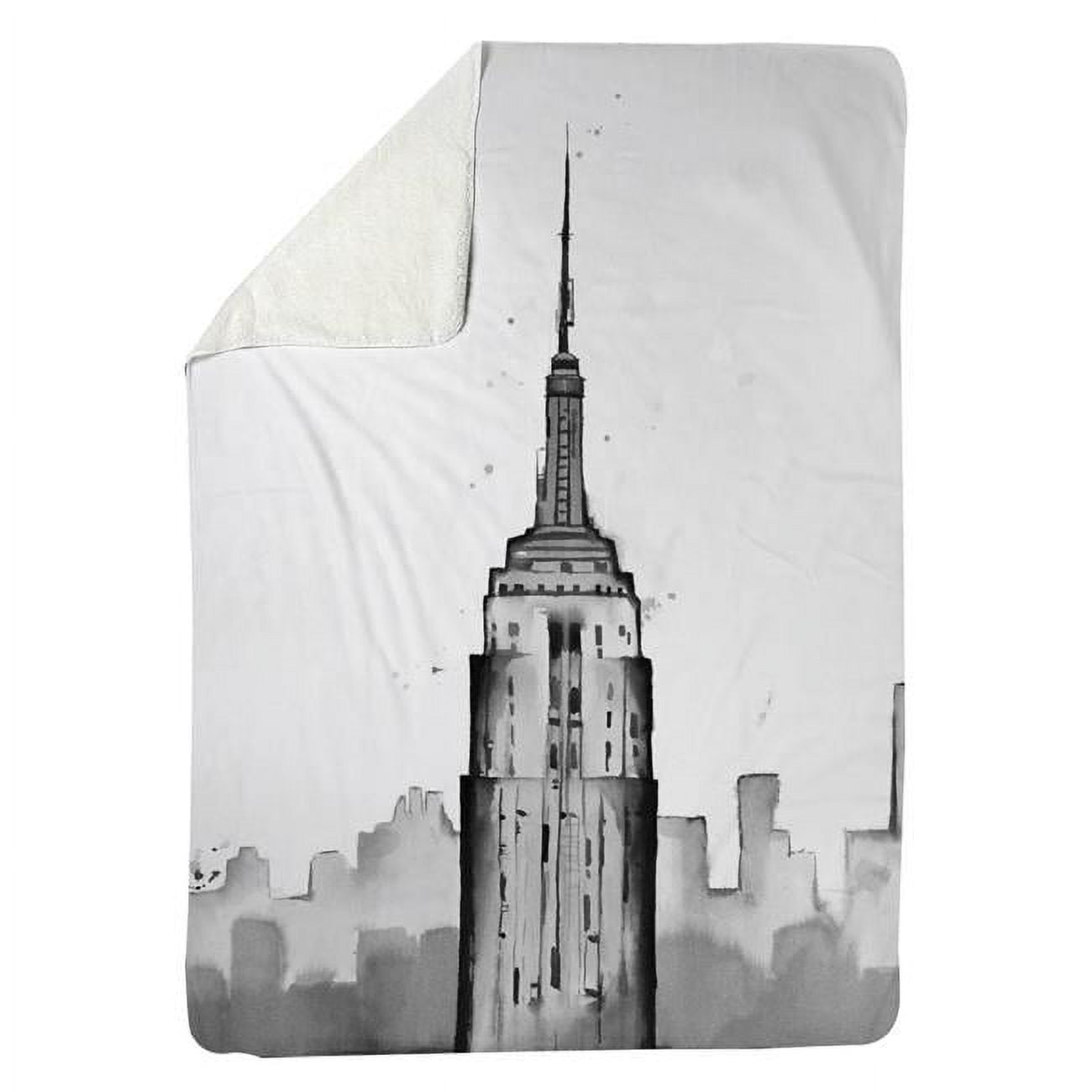 60 x 80 in. Empire State Building-Sherpa Fleece Blanket