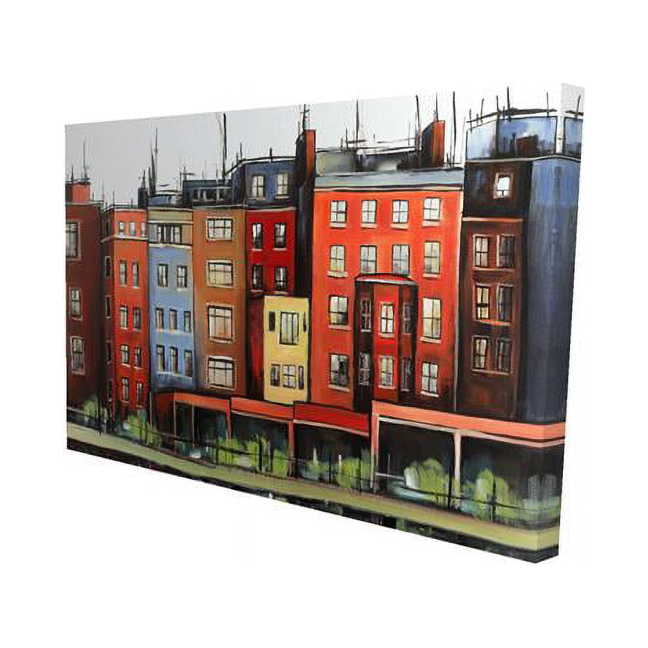 20 x 30 in. Boston Fall Colors Buildings-Print on Canvas