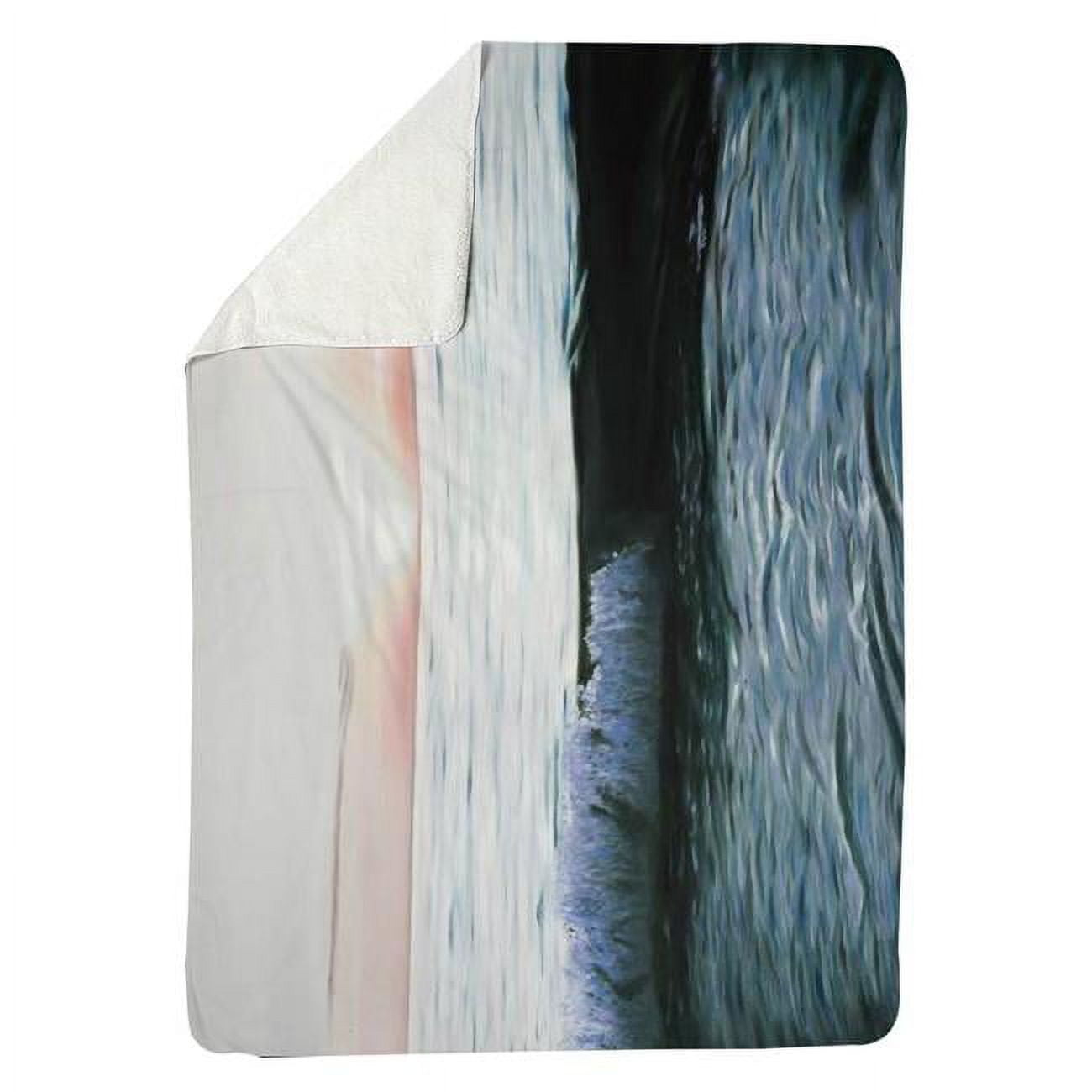 60 x 80 in. Desaturated Sunset-Sherpa Fleece Blanket