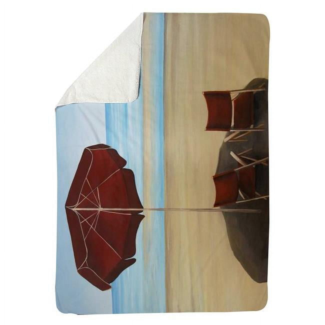 60 x 80 in. Relax At The Beach-Sherpa Fleece Blanket