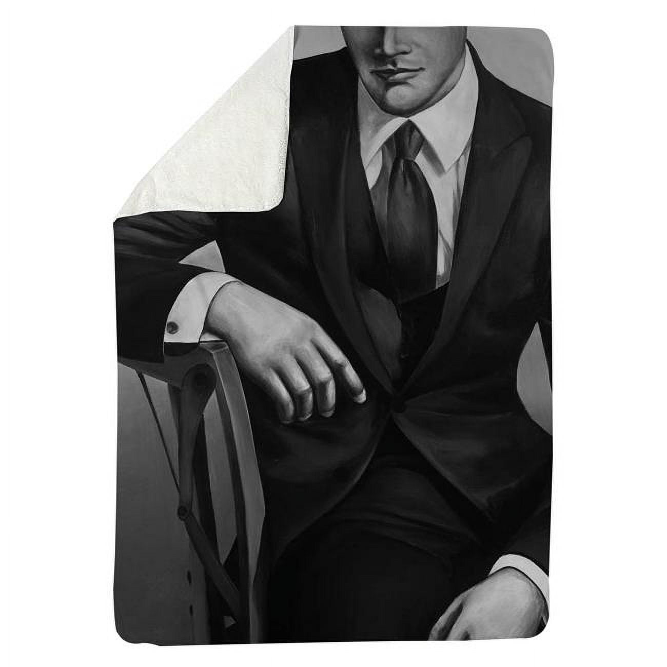 60 x 80 in. Businessman-Sherpa Fleece Blanket
