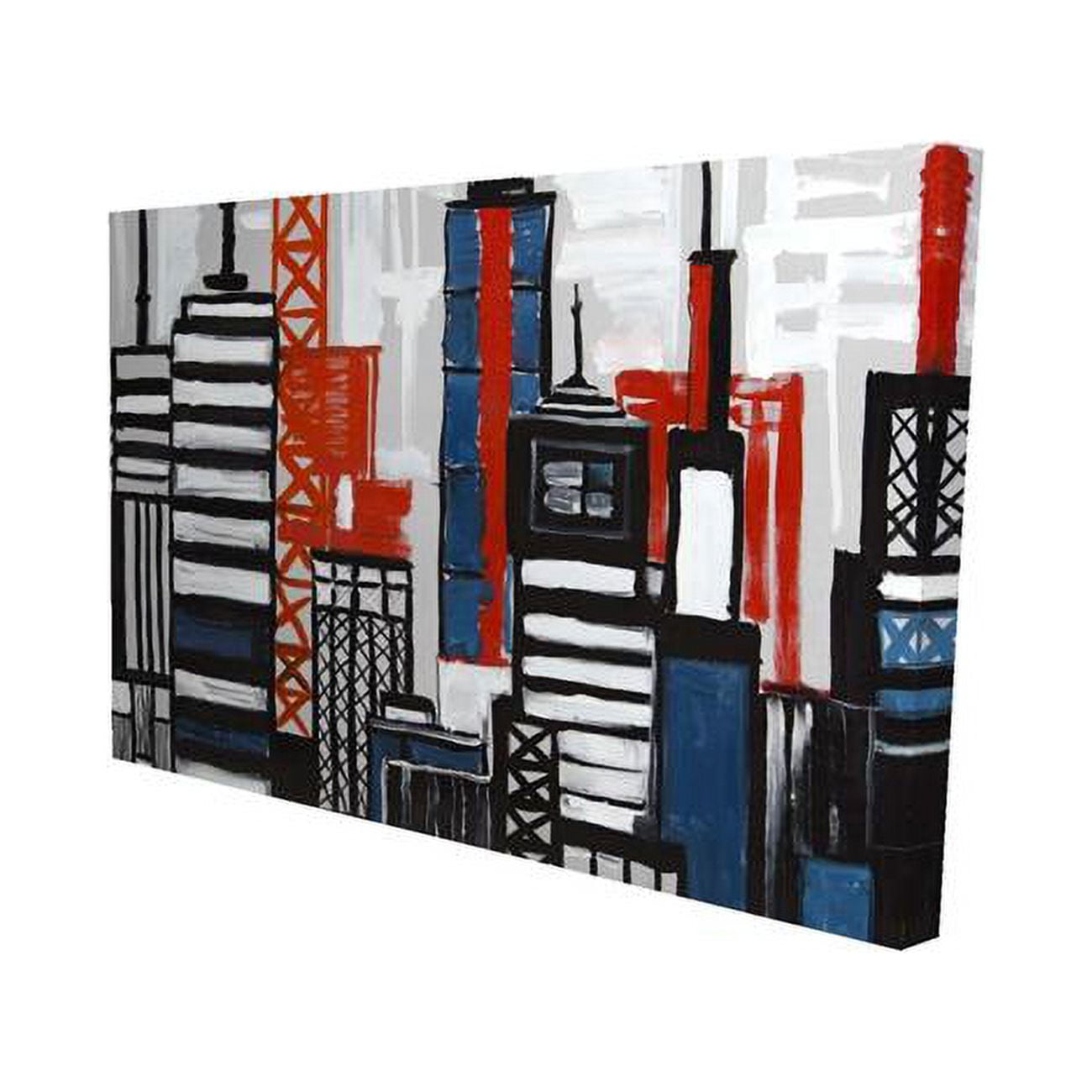 20 x 30 in. Geometric Towers & Buildings-Print on Canvas