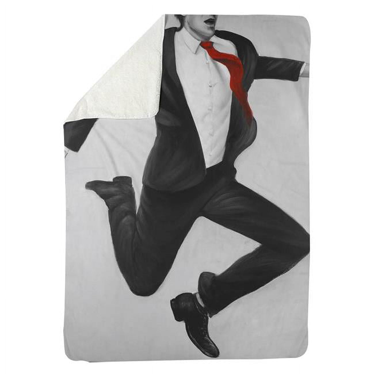 60 x 80 in. Happy Classic Man-Sherpa Fleece Blanket