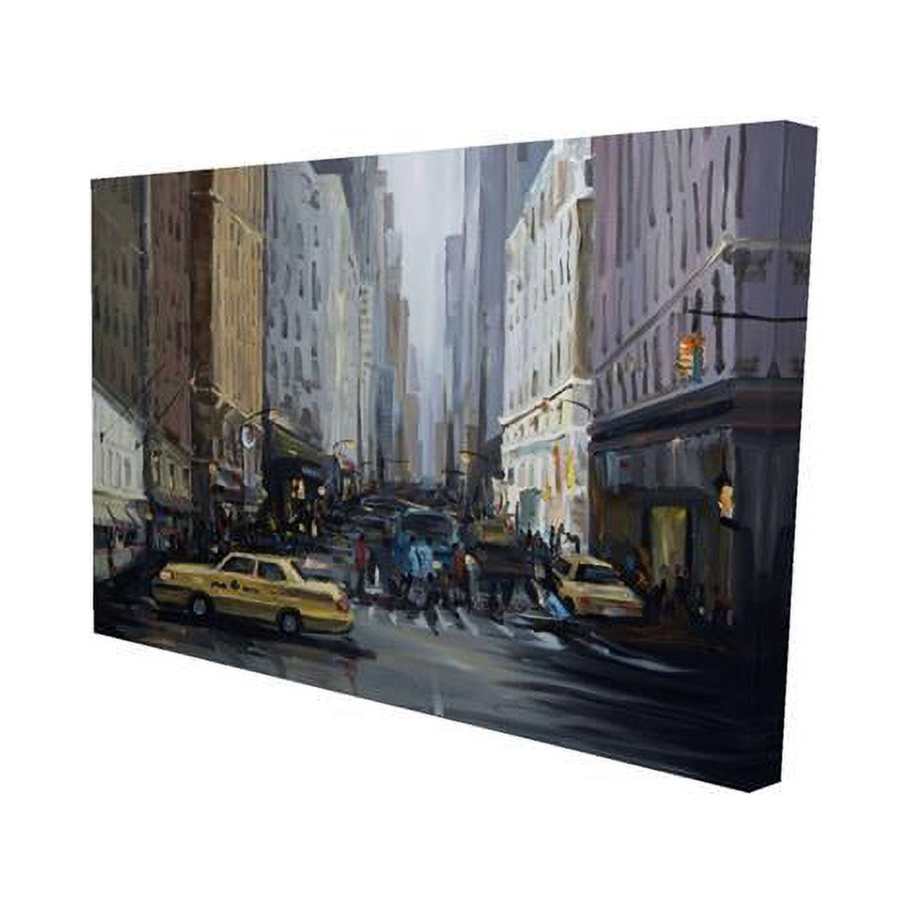 20 x 30 in. In The City-Print on Canvas