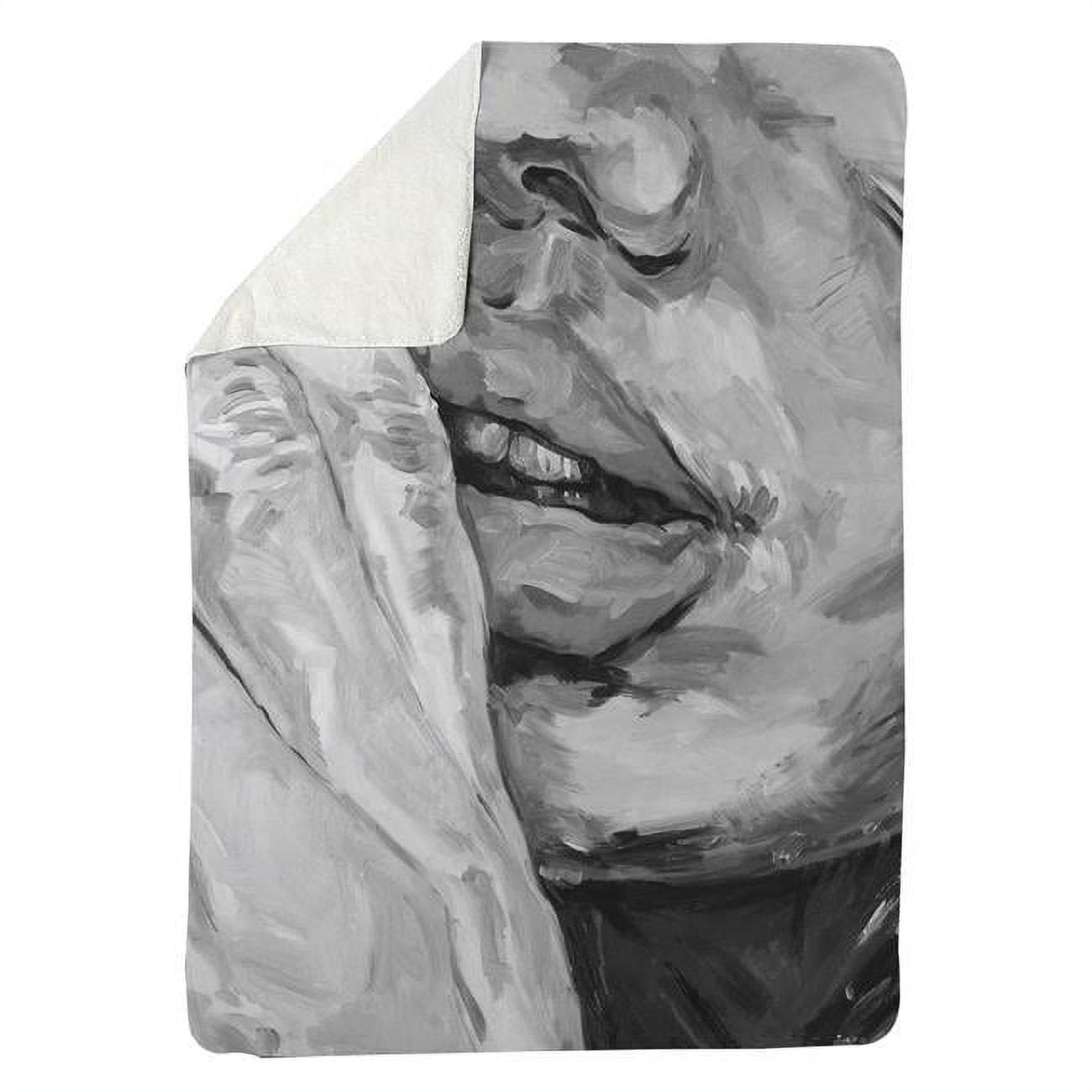 60 x 80 in. Luscious Lips-Sherpa Fleece Blanket