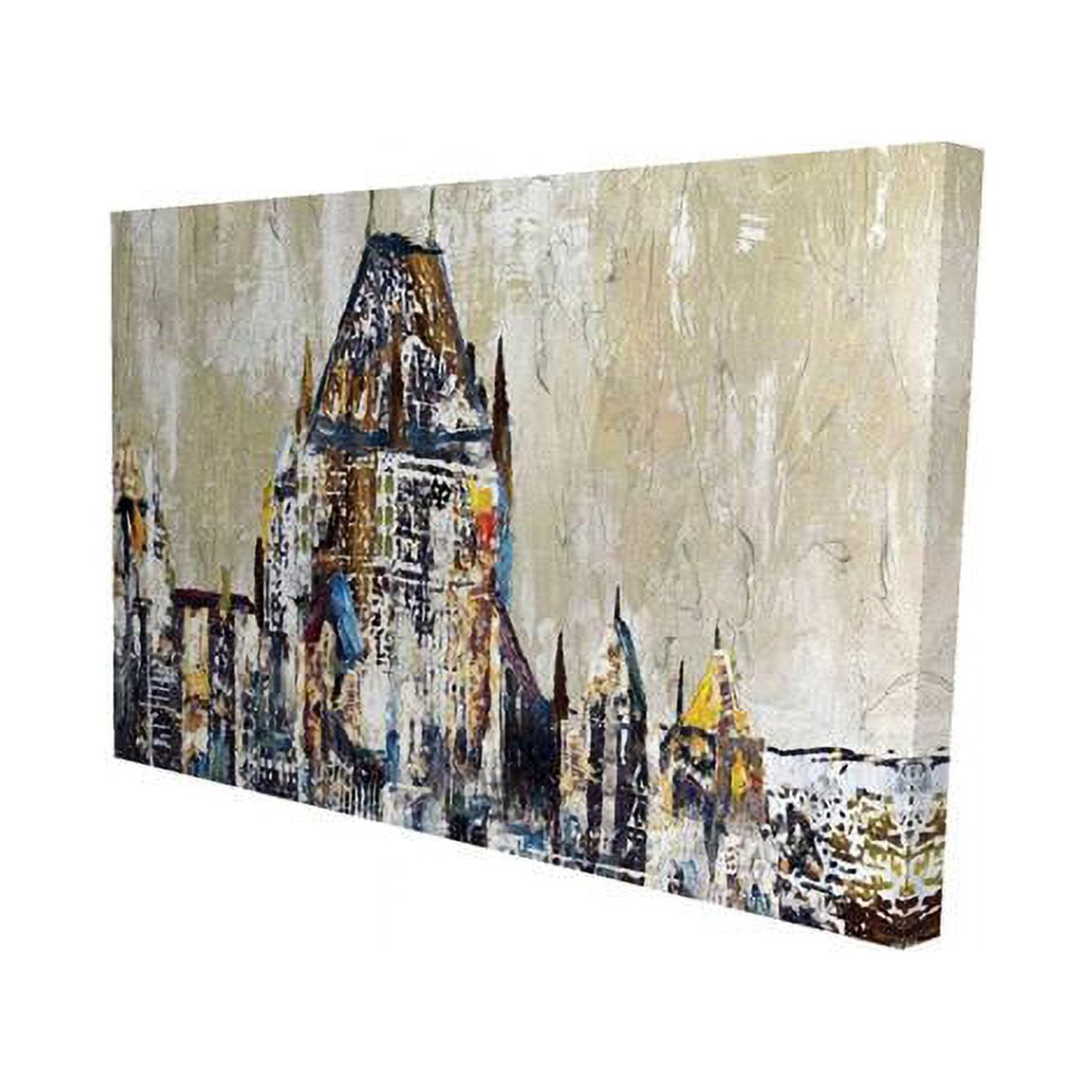 20 x 30 in. Abstract Chgteau Frontenac-Print on Canvas