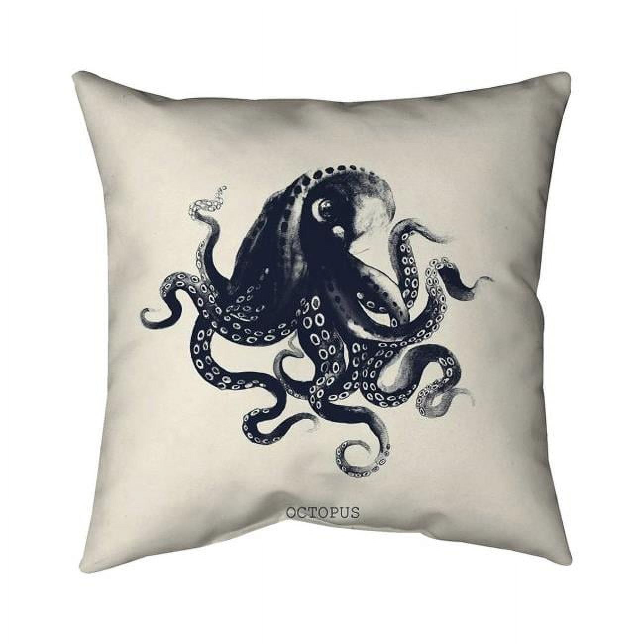 26 x 26 in. Octopus-Double Sided Print Indoor Pillow Cover