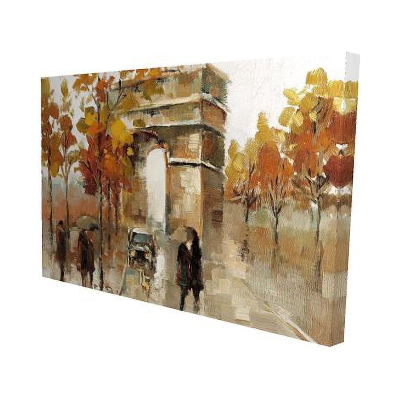 20 x 30 in. Arc De Triomphe In Autumn-Print on Canvas
