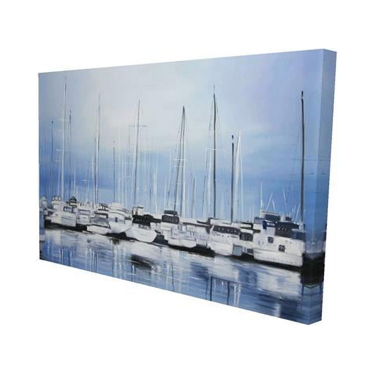 20 x 30 in. Boats At The Dock-Print on Canvas