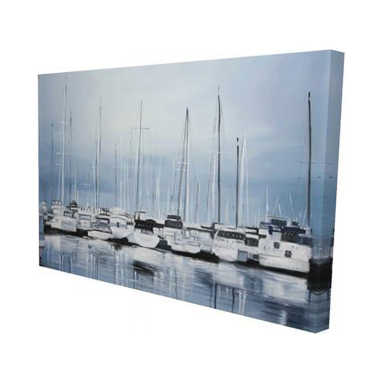 20 x 30 in. Boats At The Dock 2-Print on Canvas