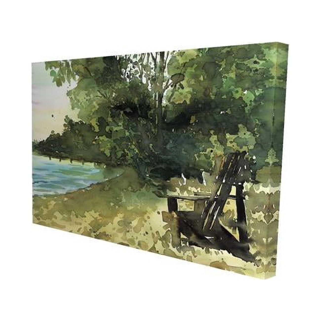20 x 30 in. Day At The Lake-Print on Canvas