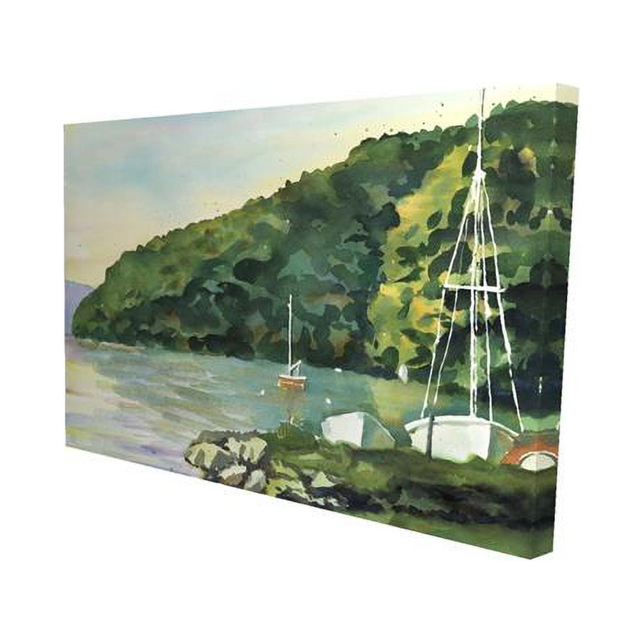 20 x 30 in. Sailboat Day-Print on Canvas