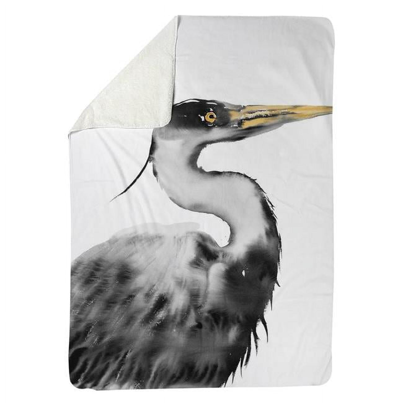 60 x 80 in. Great Heron-Sherpa Fleece Blanket