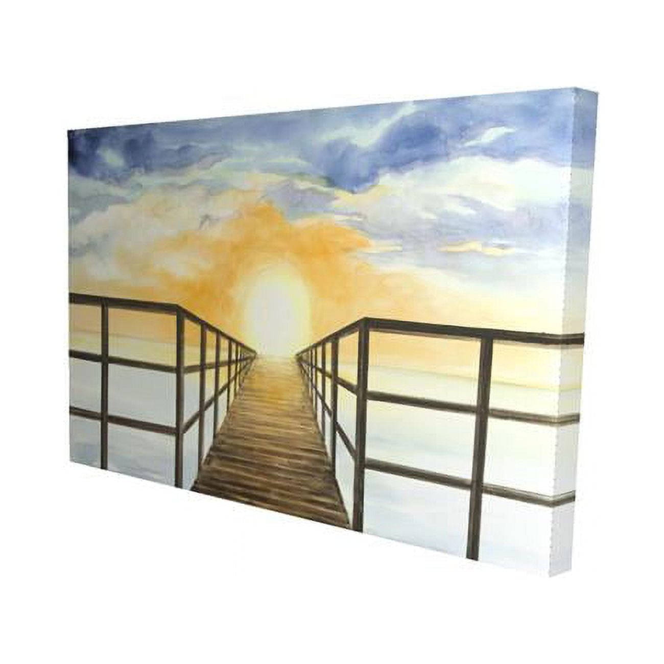 20 x 30 in. Sunset in the Sea-Print on Canvas