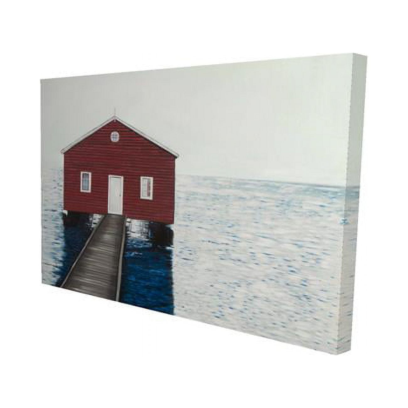 20 x 30 in. Boathouse-Print on Canvas