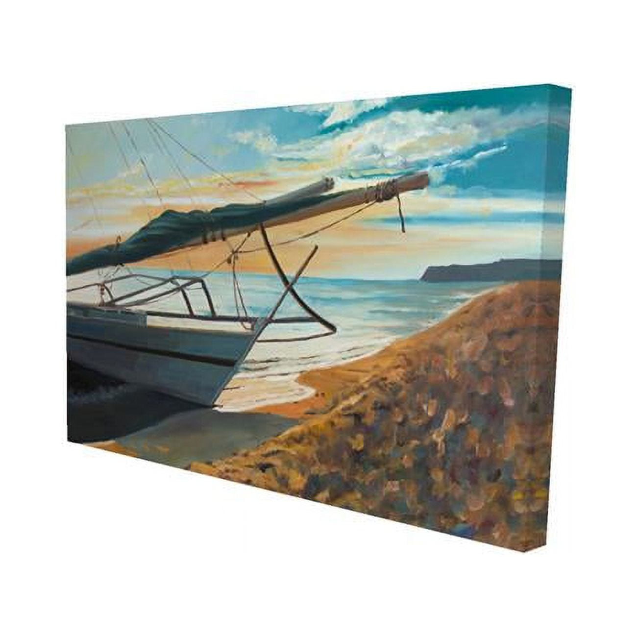 20 x 30 in. Peaceful Seaside-Print on Canvas