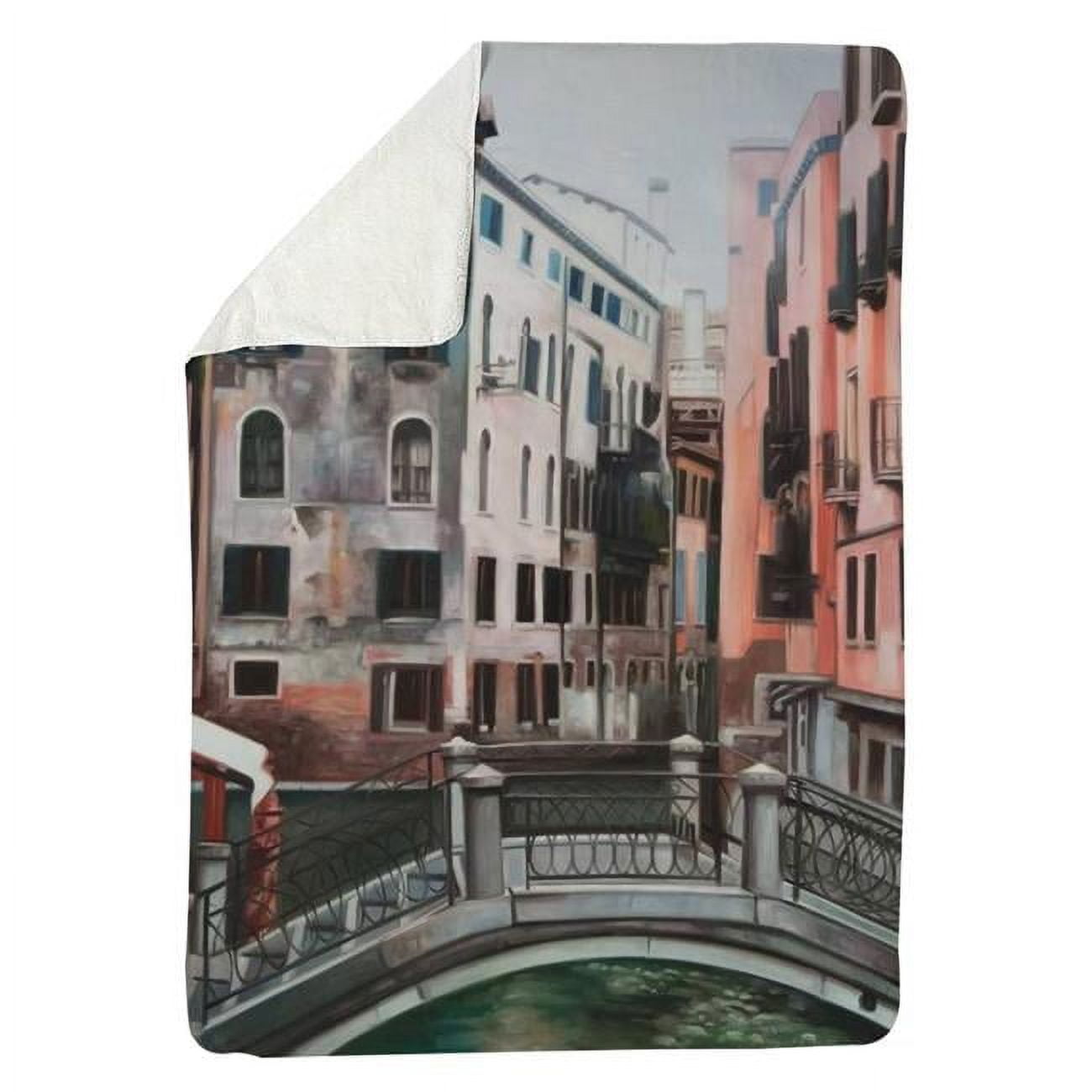 60 x 80 in. Venice-Sherpa Fleece Blanket