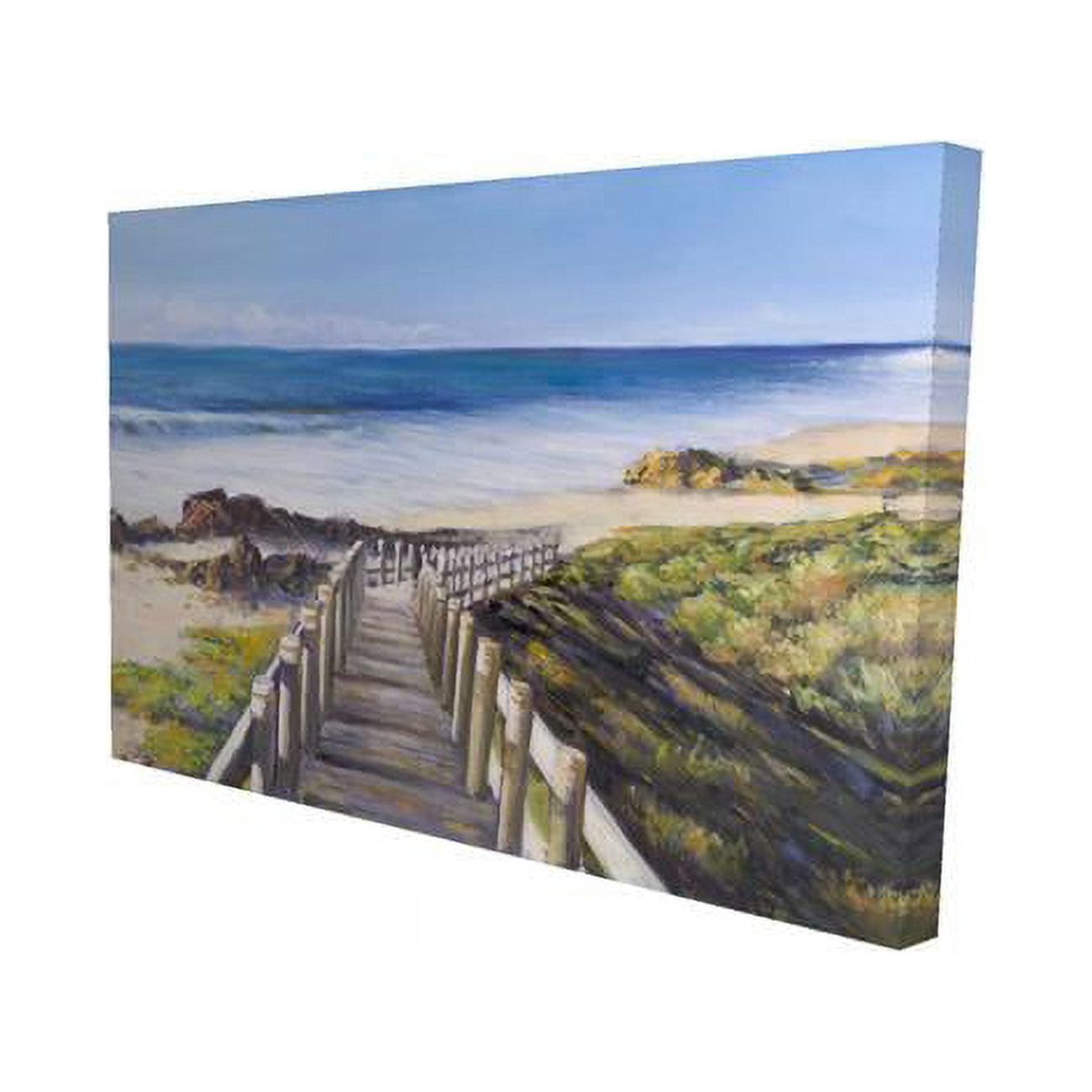 20 x 30 in. Walk to The Seaside-Print on Canvas