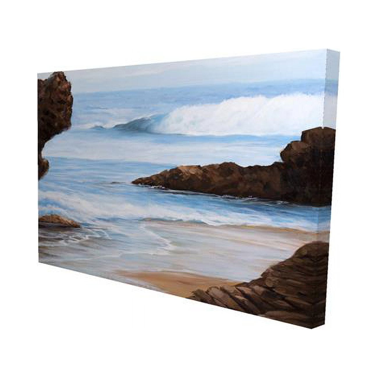 20 x 30 in. Rocks & Seaside-Print on Canvas