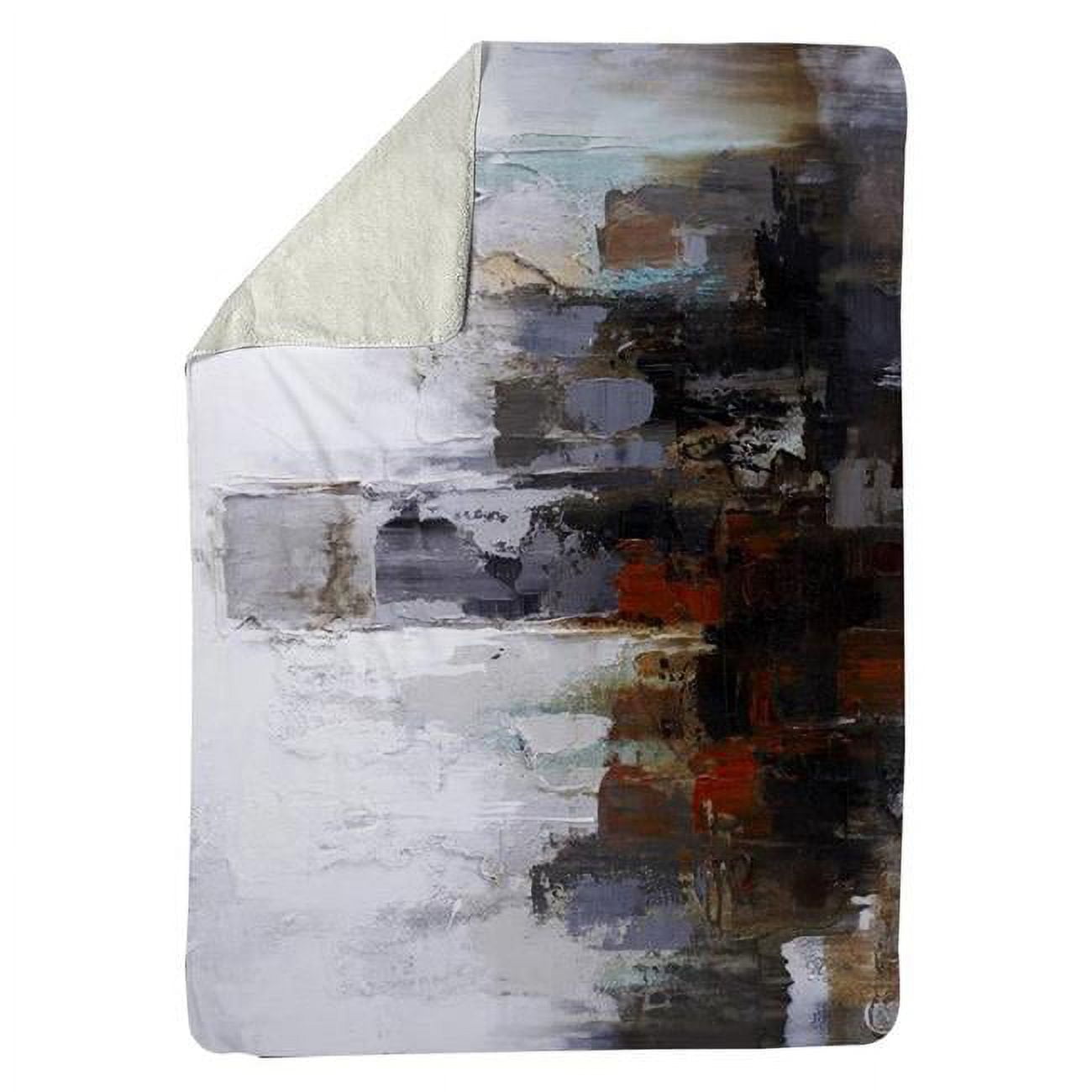 60 x 80 in. Obscure Buildings-Sherpa Fleece Blanket