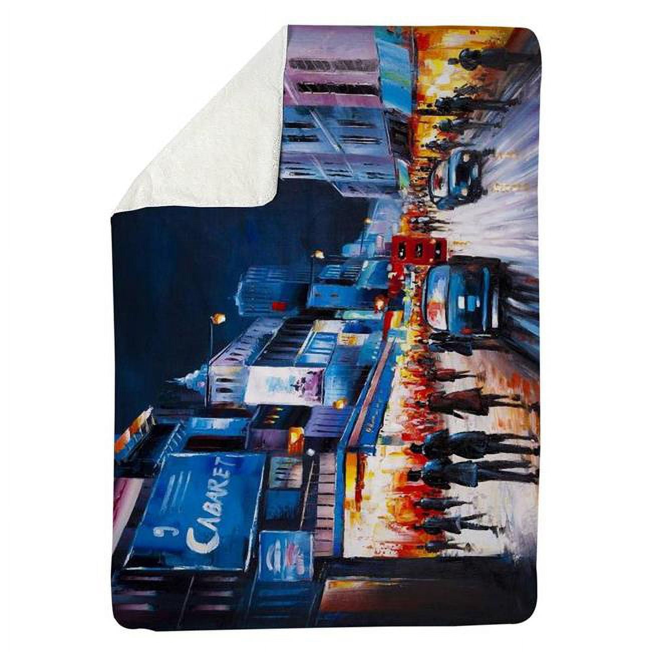 60 x 80 in. Cabaret Evening-Sherpa Fleece Blanket