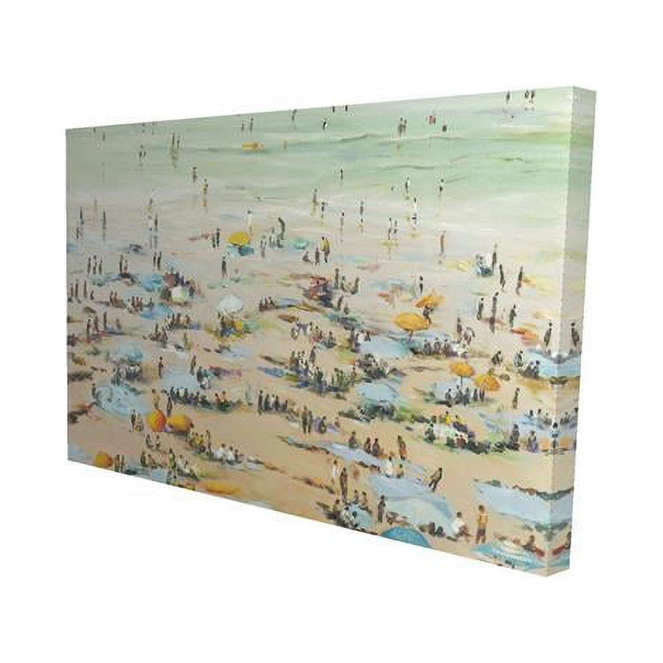 20 x 30 in. People At The Beach-Print on Canvas
