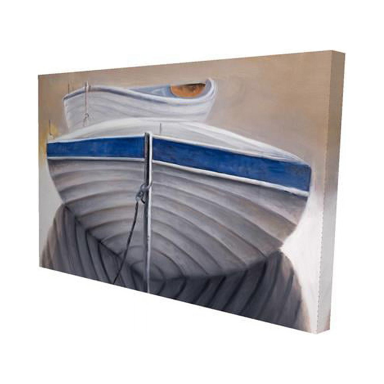 20 x 30 in. Two Canoe Boats-Print on Canvas