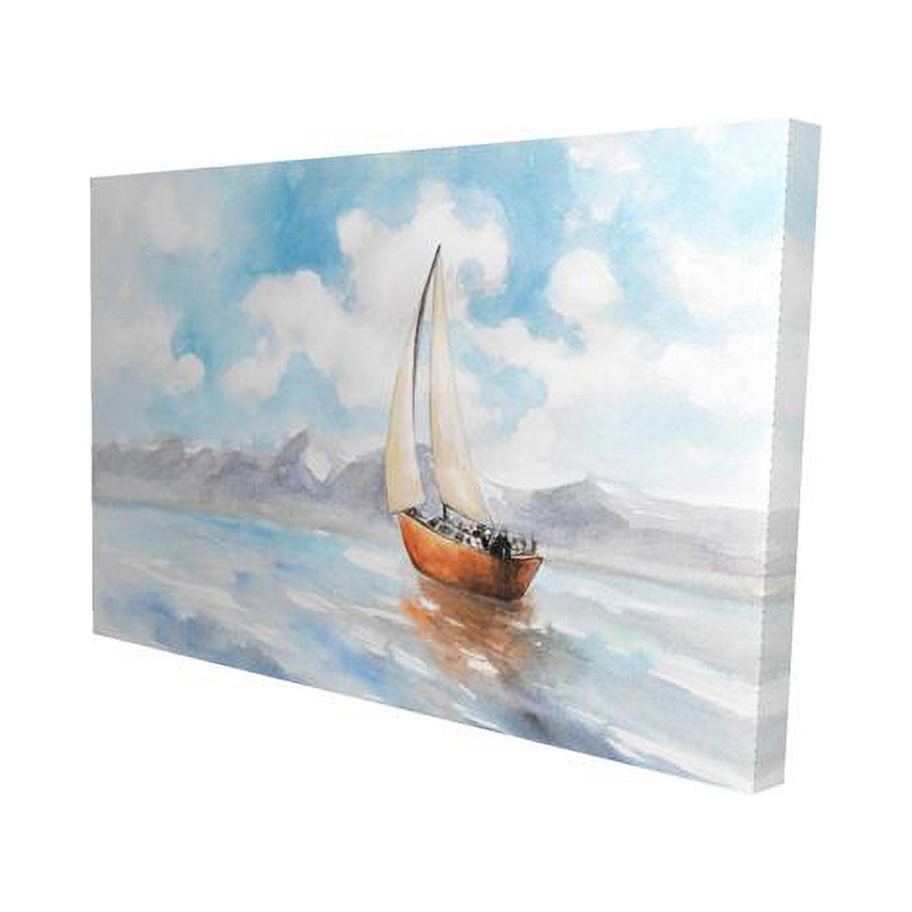 20 x 30 in. Sailboat Landscape-Print on Canvas