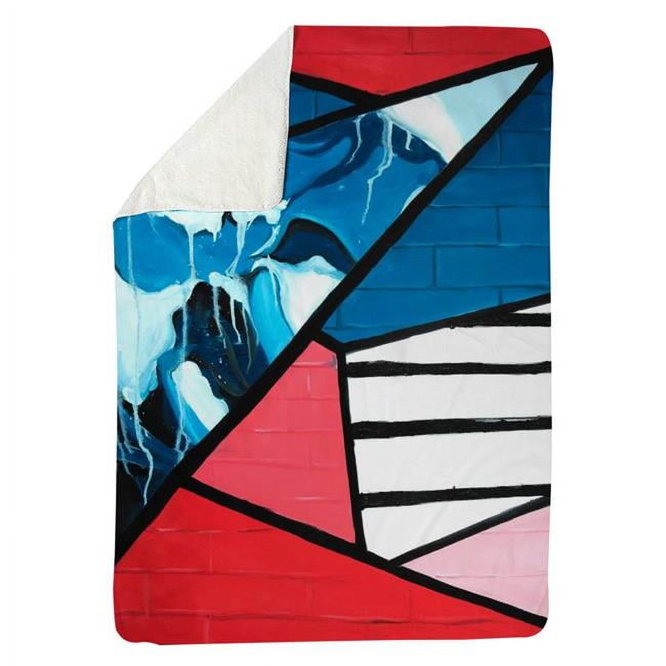 60 x 80 in. Diagonal Unity-Sherpa Fleece Blanket