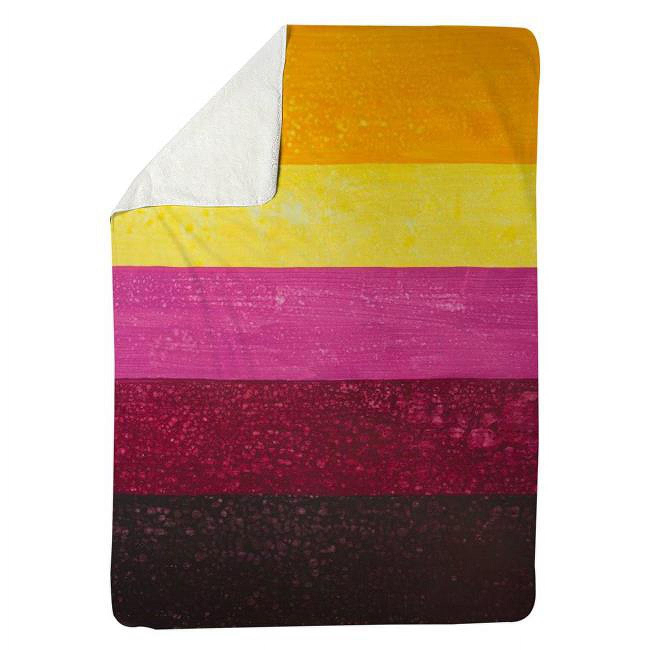 60 x 80 in. Live Stripes-Sherpa Fleece Blanket