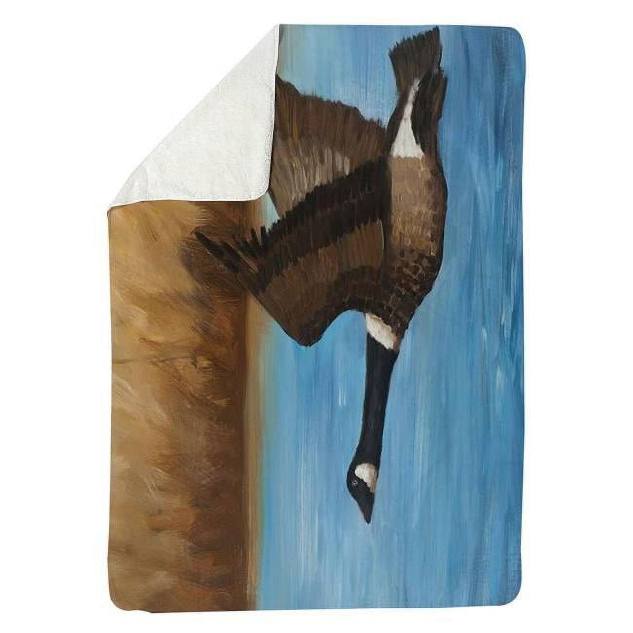 60 x 80 in. Canada Goose-Sherpa Fleece Blanket