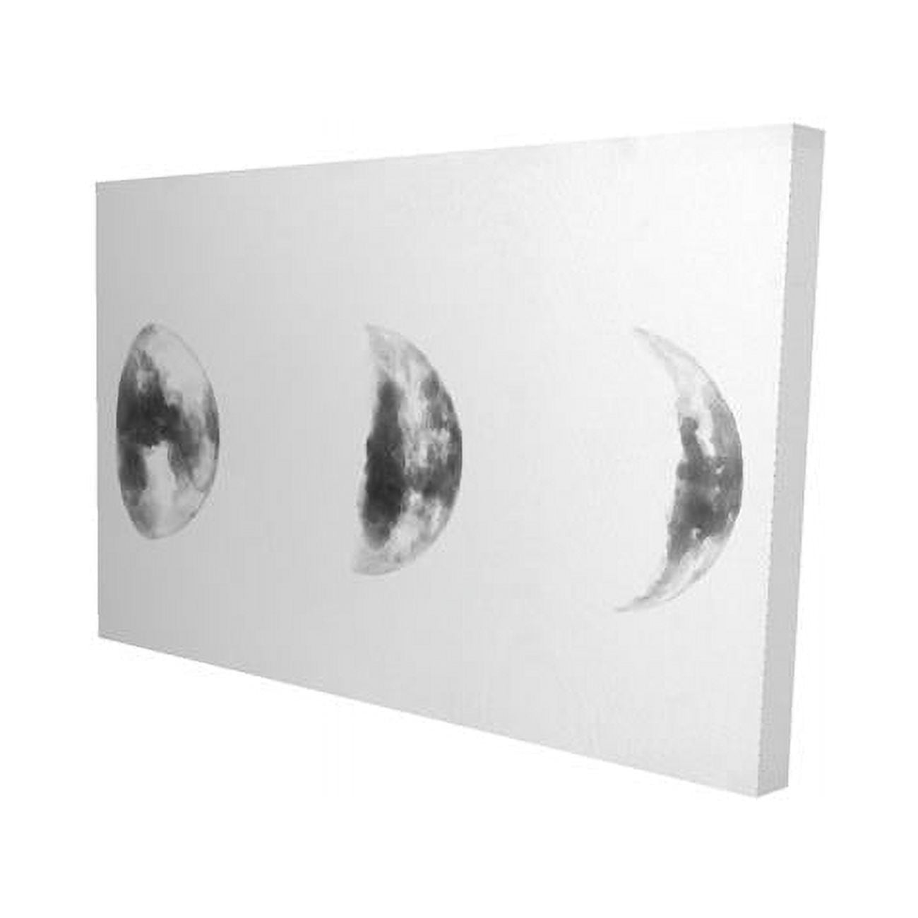 20 x 30 in. Black & White Eclipse-Print on Canvas