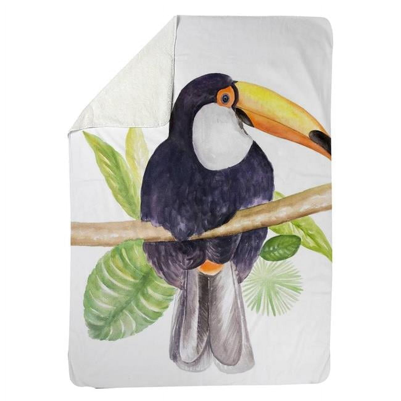 60 x 80 in. Toucan-Sherpa Fleece Blanket