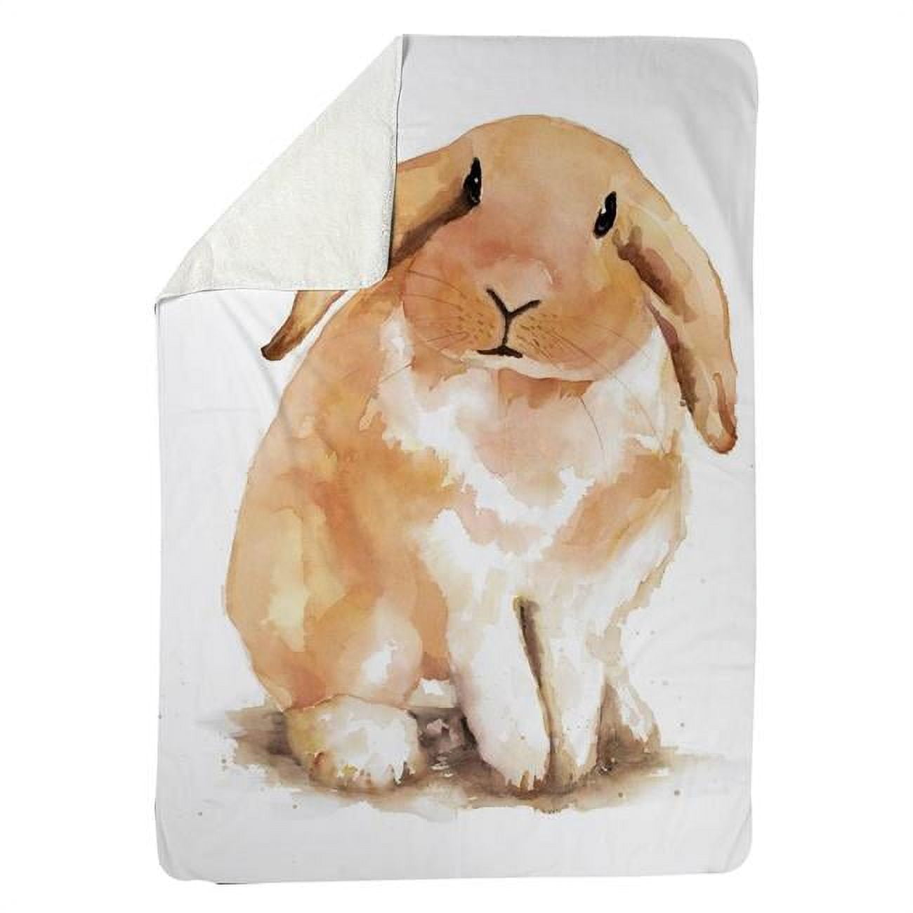 60 x 80 in. Lop-Rabbit-Sherpa Fleece Blanket