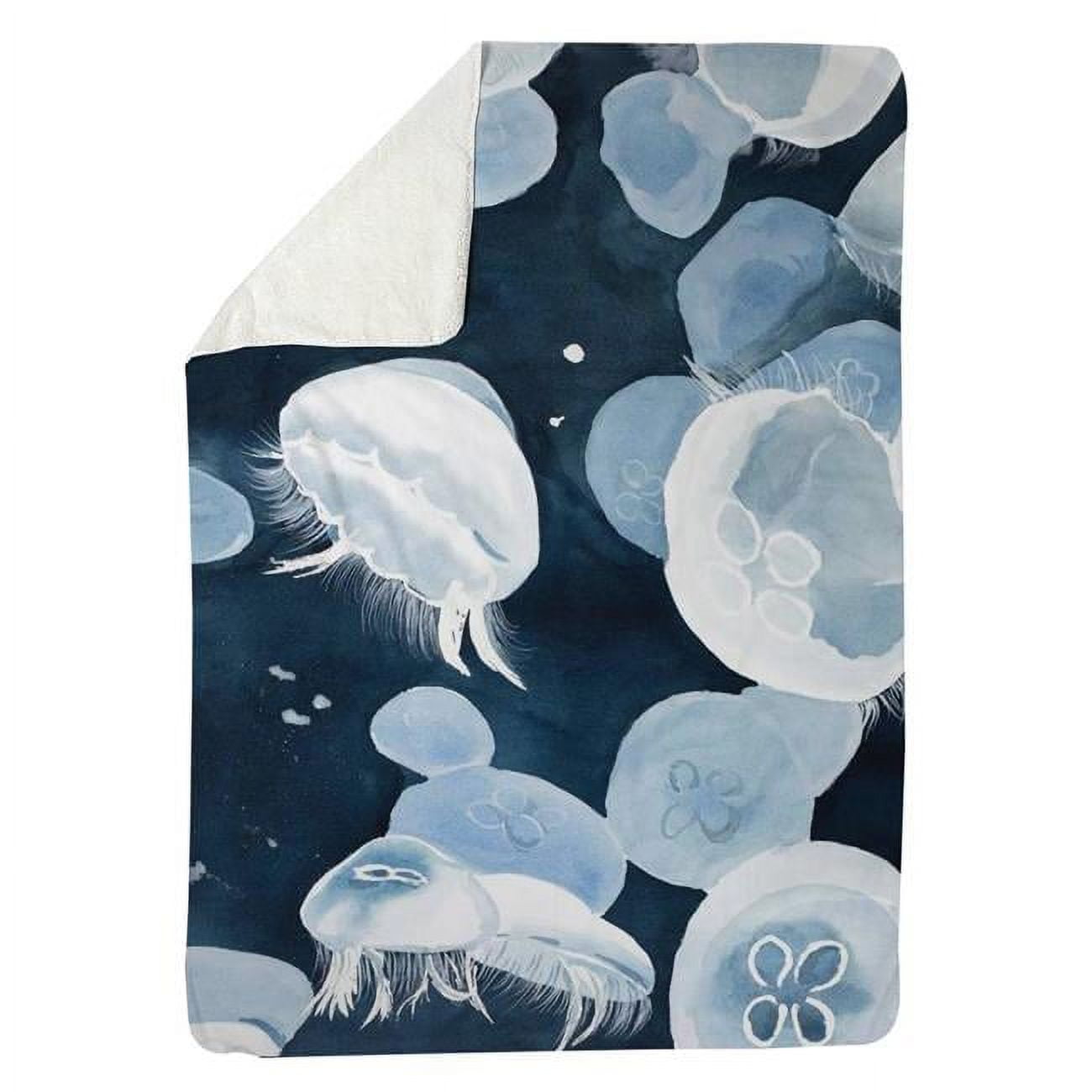 60 x 80 in. Jellyfishs-Sherpa Fleece Blanket