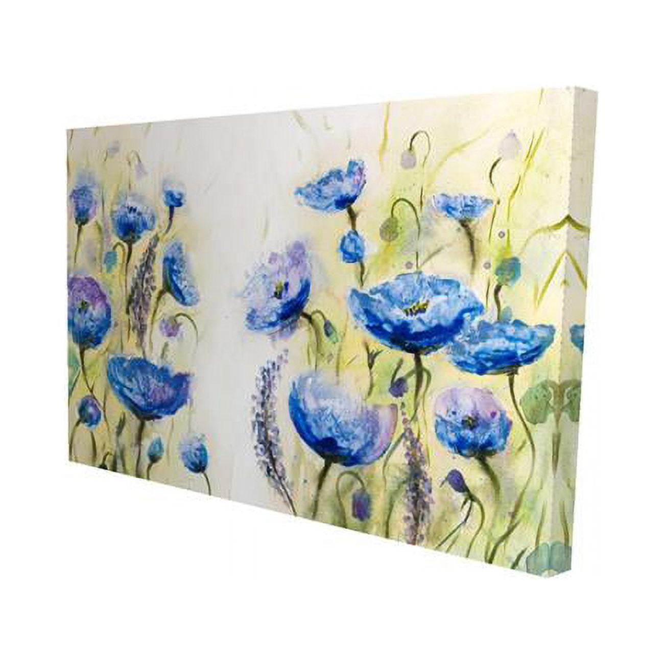 20 x 30 in. Blue Garden-Print on Canvas