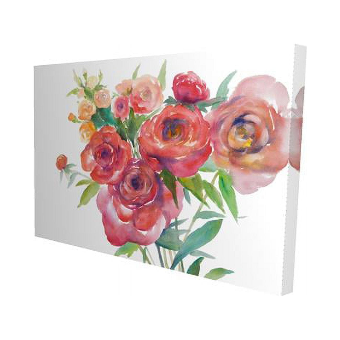 2080-2030-FL156 20 x 30 in. Watercolor Bouquet of Flowers-Print on Canvas