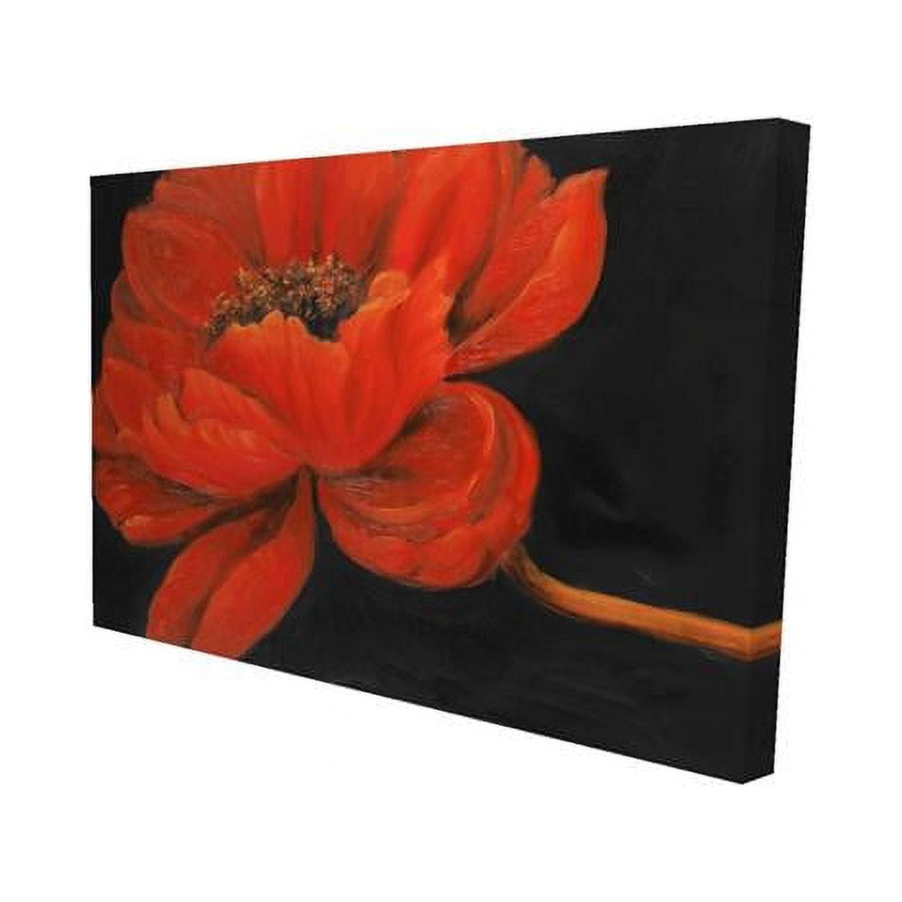 20 x 30 in. Red Petal Flower-Print on Canvas