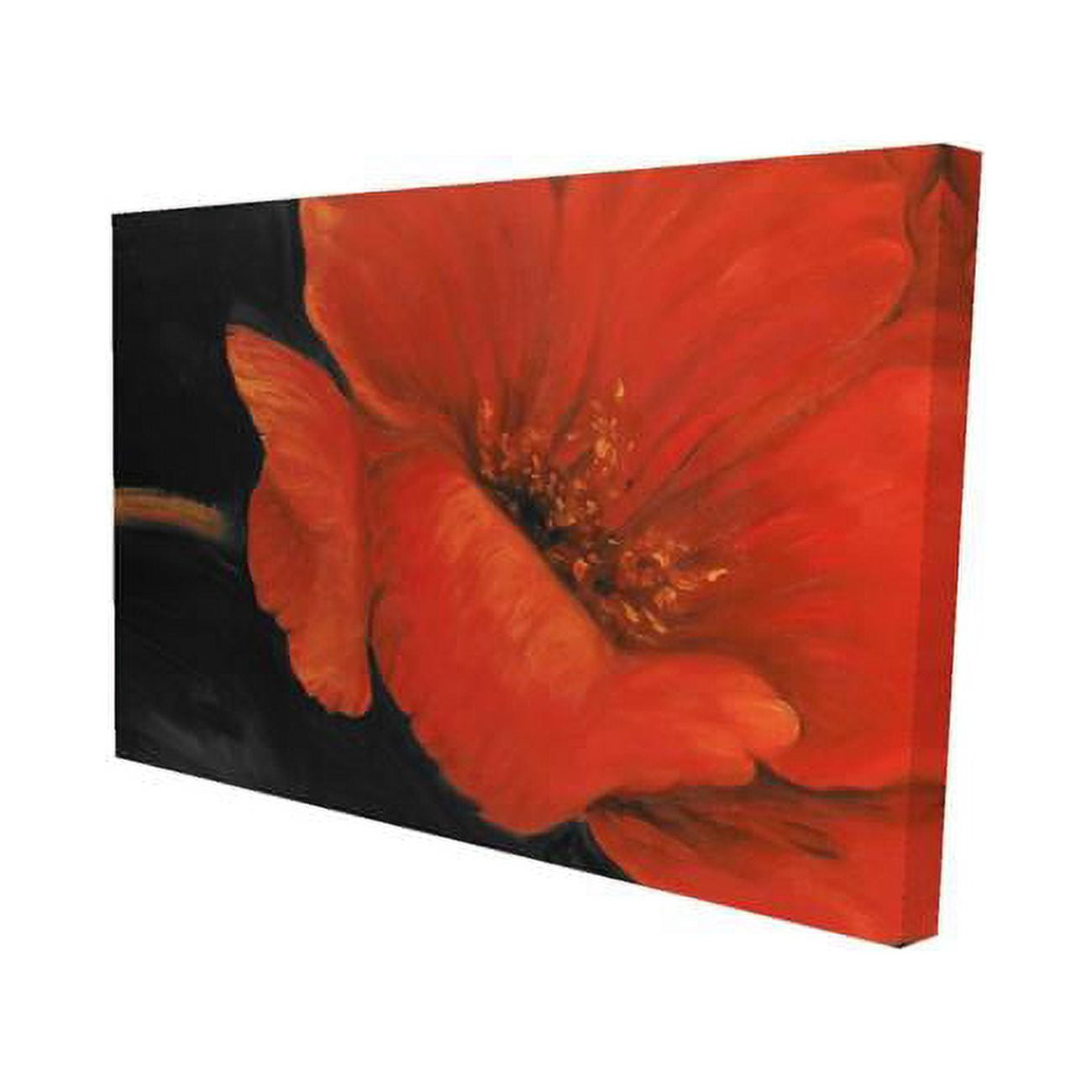 20 x 30 in. Red Flower-Print on Canvas