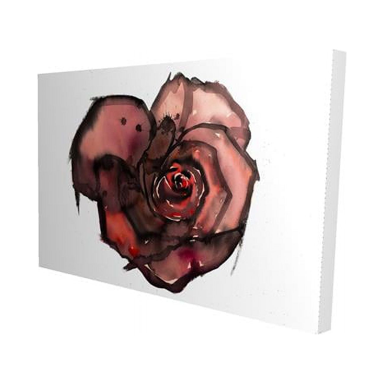 20 x 30 in. Dark Rose-Print on Canvas
