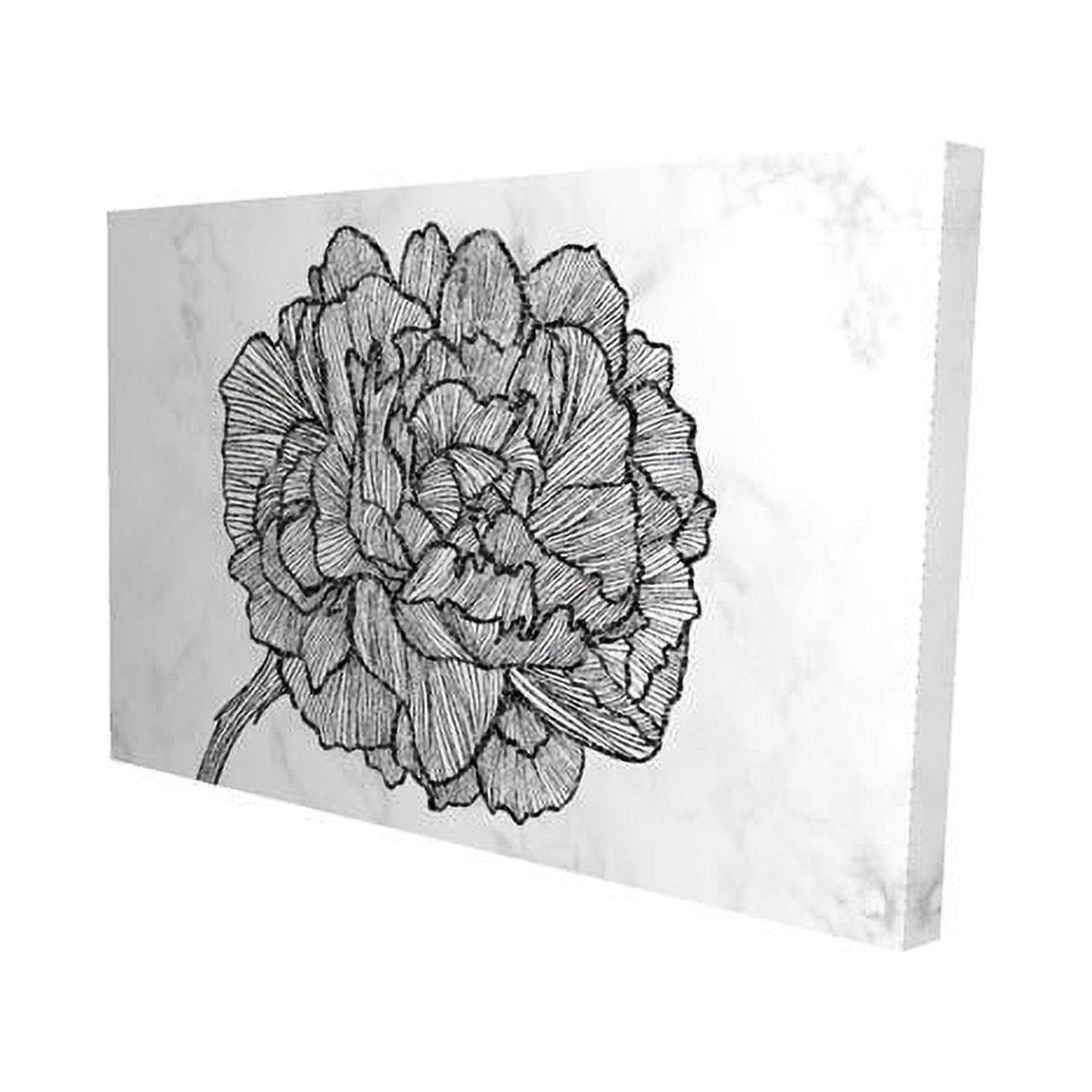 20 x 30 in. Bright Peony-Print on Canvas