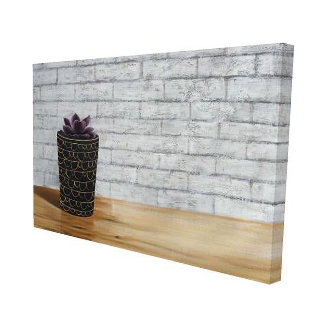 20 x 30 in. Succulent In A Pot-Print on Canvas