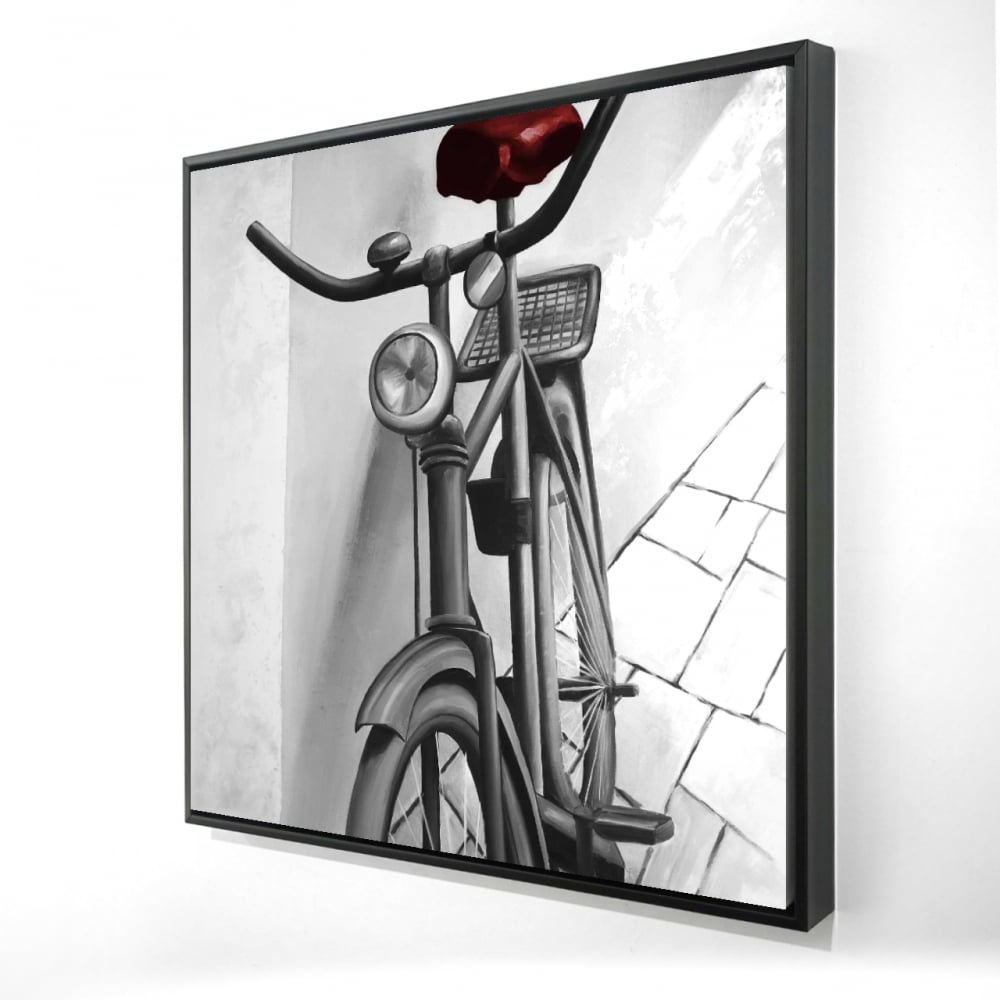2081-2424-TR60-1 24 x 24 in. Industrial Abandoned Bicycle Canvas - Home Decor Framed Art