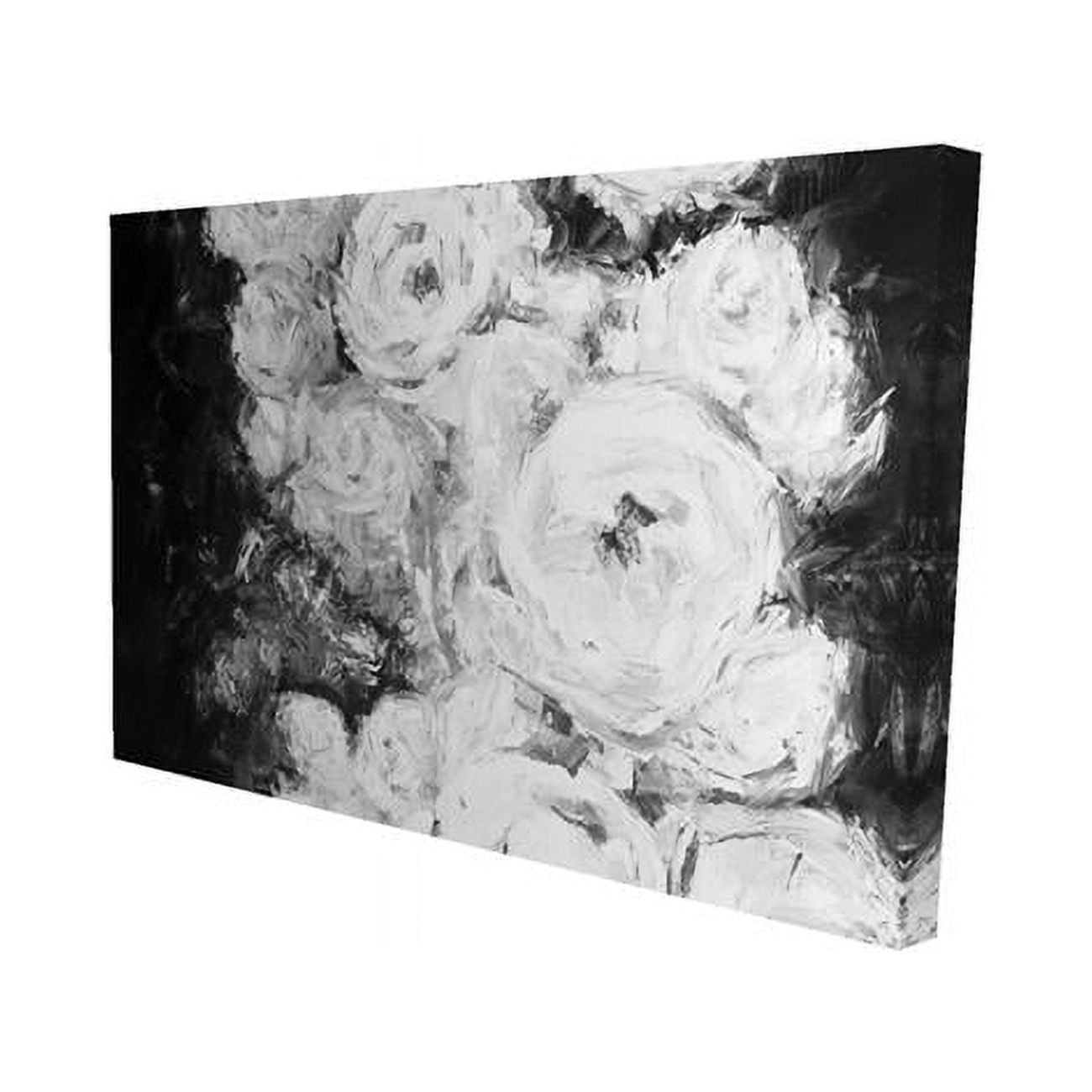 20 x 30 in. Monochrome Rose Garden-Print on Canvas